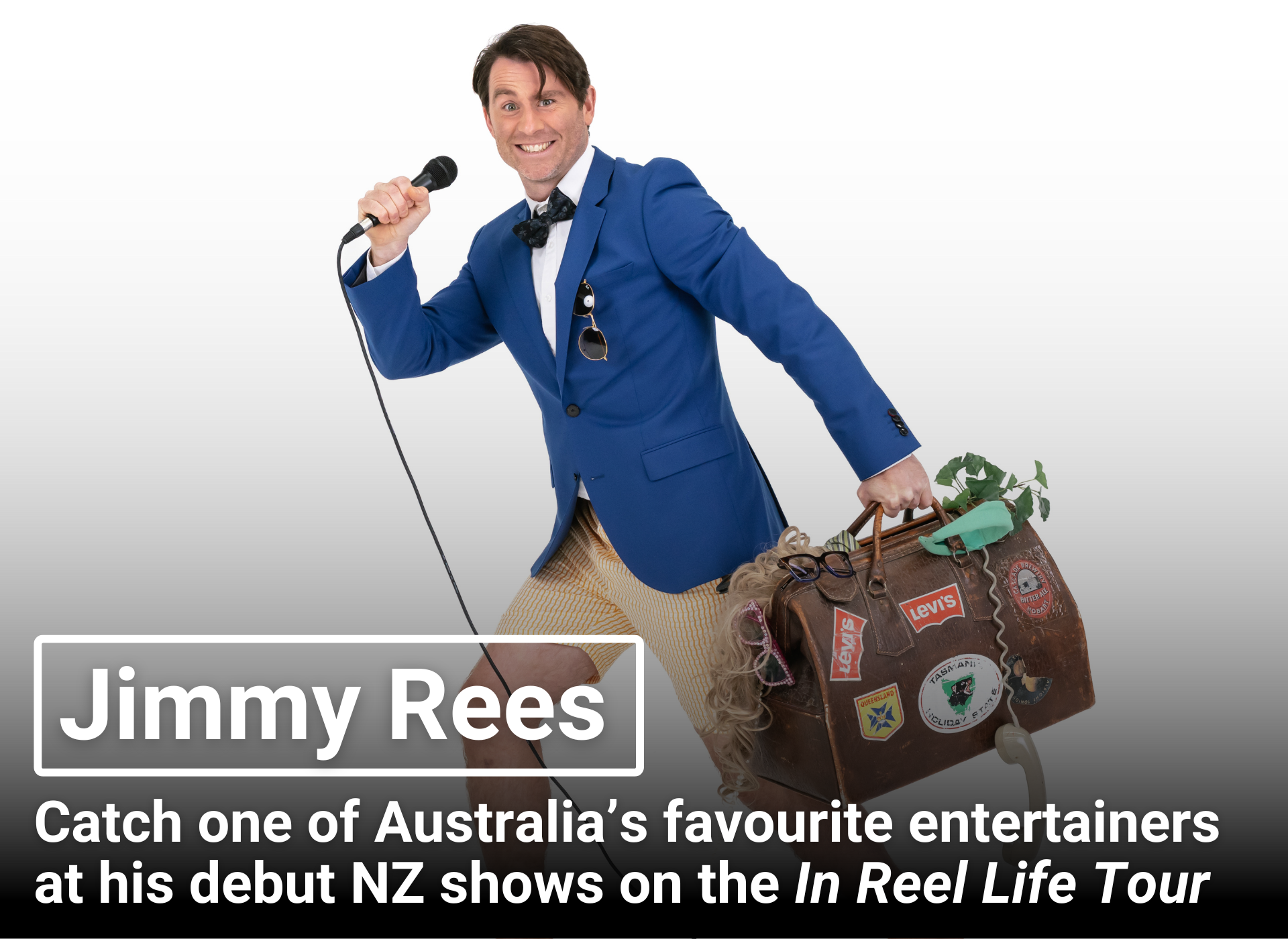 Jimmy Rees | Catch one of Australia's favourite entertainers at his debut NZ shows on the In Reel Life Tour